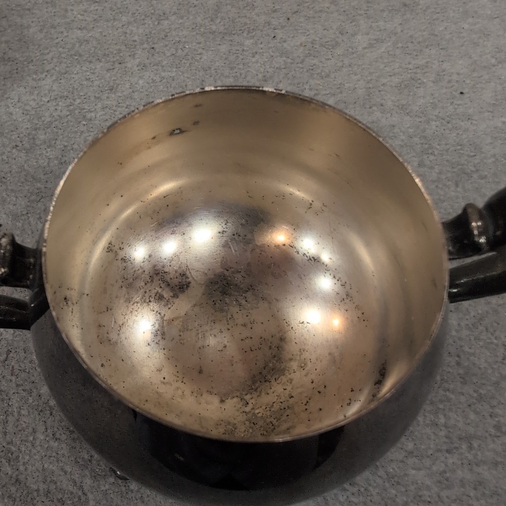 Vintage Silver Plated Footed Sugar Bowl with Lid Ornate Handles Tarnish Decor - Picture 6 of 10